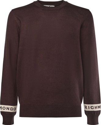 John Richmond Viscose Blend Sweater With Logo