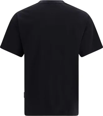 Palm Angels Mens Black Cotton T-Shirt