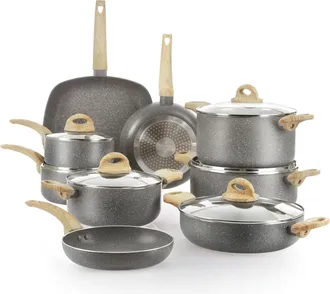 KASANOVA Batteria pentole 15 pezzi Mrs Wood