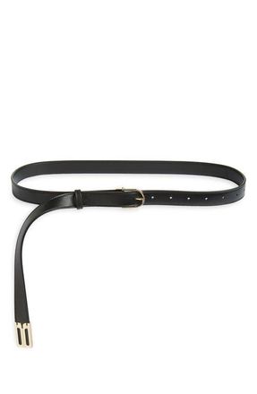Victoria Beckham Dorian B Finite Belt in Black at Nordstrom, Size X-Small