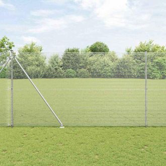 vidaXL Vidaxl - Puerta De Cerca Otro Gris 300 X 150 Cm Acero