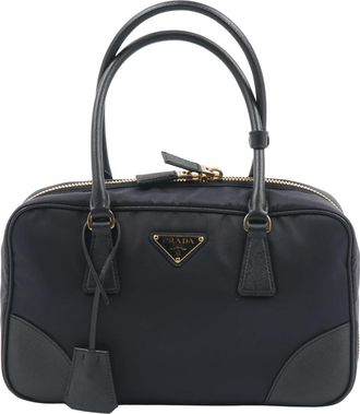 Prada Tassen, Dames, Blauw, ONE Size, Nylon, Bauletto Re-Edition 1978