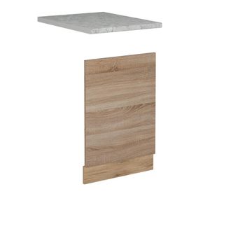 Vicco Frontal Para Lavavajillas R-line, Sonoma, 45 Cm, Et M&aacute;rmol