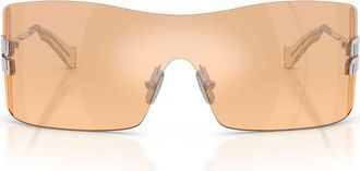 Miu Miu Sunglasses Mub53 S 1 Bc80 Y Silver/Orange Mirrored Women