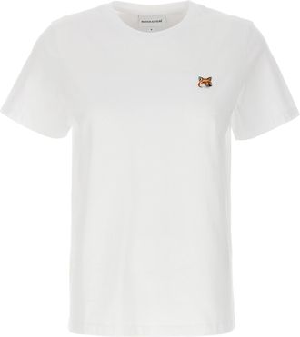 Maison Kitsuné Fox Head T Shirt Bianco-Donna