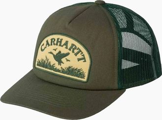 Carhartt Work in Progress Mens Carhartt WIP Take Off Trucker Cap Leaf - Tan - Size: ONE size
