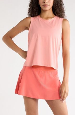Zella Smash Hit Mesh Tank in Pink Berry Ice at Nordstrom, Size Xx-Large