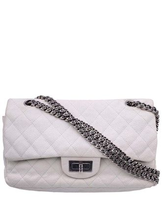 Chanel White Leather Shoulder Bag 2.55 (Authentic Pre-Loved)