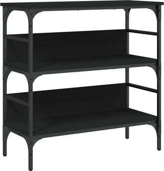 vidaXL Vidaxl - Mesa consola madera de ingeniería negra 75x32x75 cm