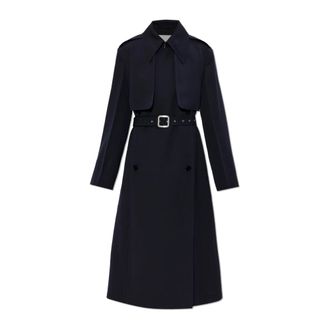 Jil Sander Dames, Mantels, Blauw, Maat: M Wol