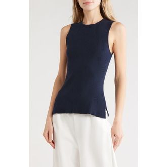 French Connection Rib Tank in Navy at Nordstrom Rack, Size X-Small