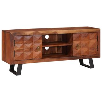 Berkfield Home Media Storage Cabinets & Racks Brown Solid acacia wood