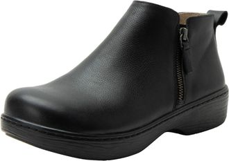 Alegria Oaklee Boots Womens Black Leather Side Zip Ankle Bootie ZOGG3639