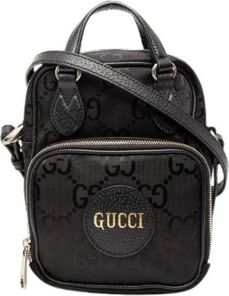 Gucci Pre-owned Mini Bags, female, Black, Size: ONE SIZE Pre-owned Nylon Mini Bag