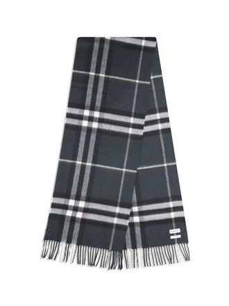 Burberry Cashmere Check Scarf - Black