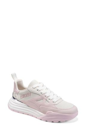 DKNY Zanira Low Top Sneaker in Soft White/Light Pink at Nordstrom, Size 8.5