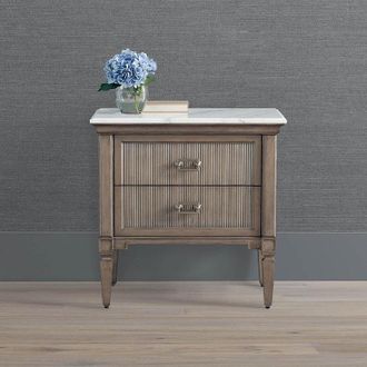 Frontgate Florence Nightstand - Glossy Willow, Individual, Glossy Willow - Frontgate