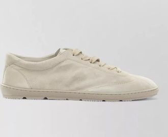 Brunello Cucinelli suede paneled low-top sneakers