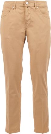 Jacob Cohen Scott Cropped Slim Fit Straight-Leg Pants
