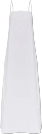 Matteau Zonnejurk met vierkante halslijn - Dames - Maxi kleedjes - Wit - S - Katoen - Kleedjes