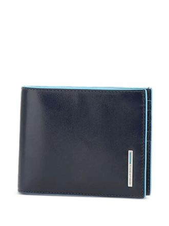 Piquadro leather wallet - men - Leather - One Size - Blue