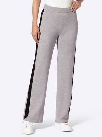 Heine Schlupfhose HEINE, Damen, Gr. 36, Normalgr&ouml;ssen, steingrau, 50% Viskose, 28% Polyester, 22% Polyamid, unifarben, Hosen Schlupfhose