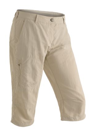 Maier Sports Caprihose MAIER SPORTS Neckar, Damen, Gr. 40, Normalgr&ouml;ssen, beige, 100% Polyamid, Hosen Caprihose, Robuste Funktionshose in Capril&auml;nge, ideal f&uuml;rs Wa
