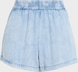 Generation Love Dorah Floral Denim Shorts