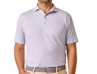 Johnnie-O Wesson Short Sleeve Polo In Vino