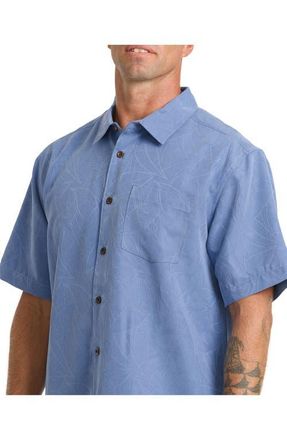 Quiksilver Island JungleShort Sleeve Shirt in Riviera at Nordstrom, Size Xx-Large