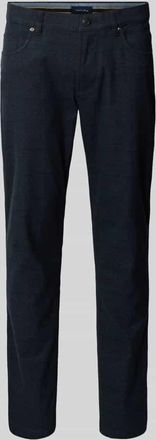 Christian Berg Stoffhose mit 5-Pocket-Design in Marine, Größe 31/32