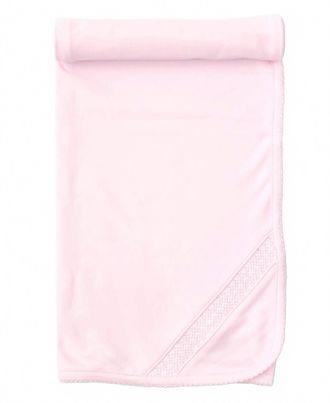 Kissy Kissy Hand Smocked Clb Charmed Blanket In Pink