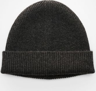 Braun Hamburg Men - Cashmere beanie anthracite mottled