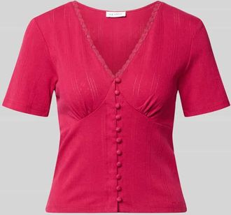 Oh April Blusenshirt in Pointelle-Optik Modell Vianne in Pink, Gr&ouml;&szlig;e XL