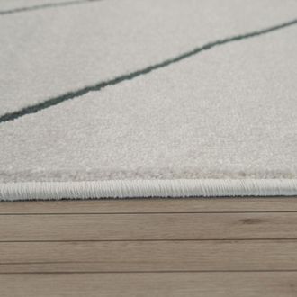 Paco Home Paco Home - Alfombra Sal&oacute;n Motivo Escandinavo Rombos Moderno Blanco Varios Dise&ntilde;os Y Tama&ntilde;os Blanco, &Oslash; 200 Cm Redon