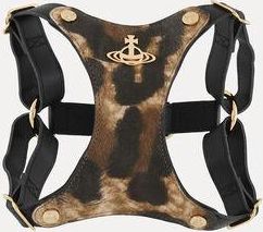 Vivienne Westwood Dog Harness Printed Pu Leopard-wild-beauty One Size Unisex