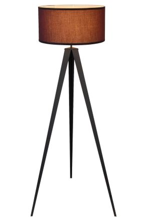 Novel Stehleuchte, Schwarz, Kunststoff, Textil, Kreise, rund, 153 cm, RoHS, ISO 9001, Bsci, CE, Lampen & Leuchten, Innenbeleuchtung, Stehlampen, Stehlampen