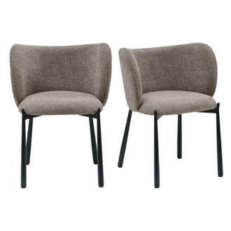 Moloo Silla de mesa de luxury topo (x2)