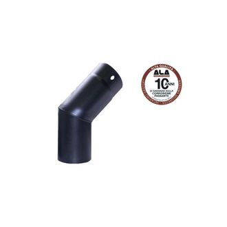 Aeternum Codo Para Estufas De Le&ntilde;a De 45&deg; &Oslash;15 Cm - Acero Esmaltado Negro Mate - A.l.a