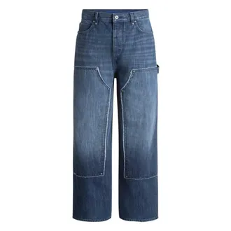 HUGO BOSS Dark Blue Carpenter Jeans - male - Hugo - Straight Fit Jeans - Blue - W35 L32 - Jeans