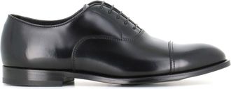 Doucal's Polished Cap-Toe Oxford Boots