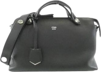 Fendi Pre-owned By The Way Calf Leather Bag - Dames - Vintage Handtas - Zwart - ONE Size - Leer - Vintage