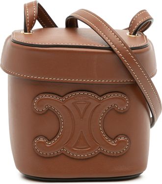 Celine Pre-owned Womens Crossbody Leather Bag - Brown - One Size