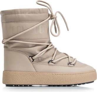 Moon Boot Dames Sneeuwlaarzen Ltrack Stijl - Dames - Winterlaarzen - Beige - 40 EU - Schoenen