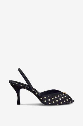 Reformation Pumps mit Pfennigabsatz aus Seide Paula