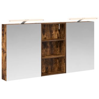 vidaXL Juego De Muebles De Ba&ntilde;o Con Estante 3 Pcs 140 X 14,5 X 70 Cm Vidaxl