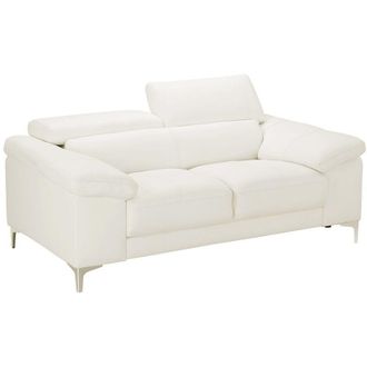 Vente-Unique Vente-unique - Divano 2 posti in pelle Bianco - solange