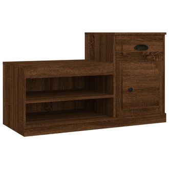 vidaXL Vidaxl - Mueble Zapatero Madera Contrachapada Roble Marr&oacute;n 100x42x60 Cm