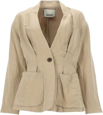 Isabel Marant Dames, Jassen, Beige, Maat: XS