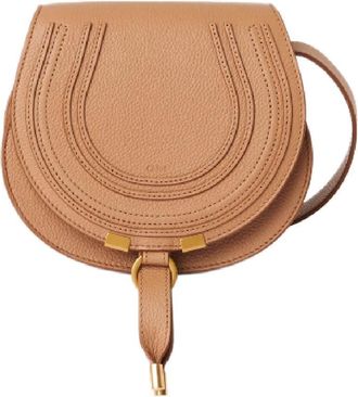 Chlo&eacute; Small Grained Leather Saddle Bag